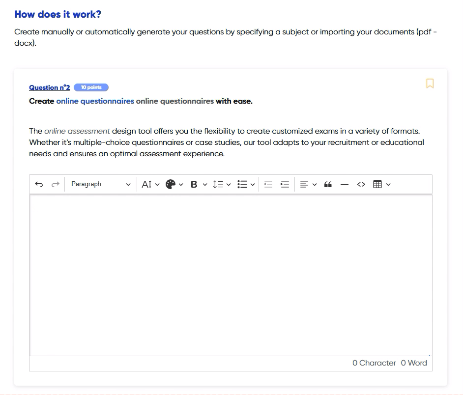 Question generator